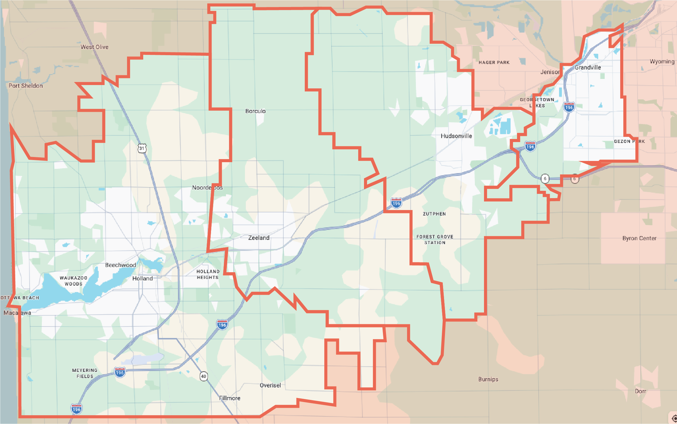 Service Area Map