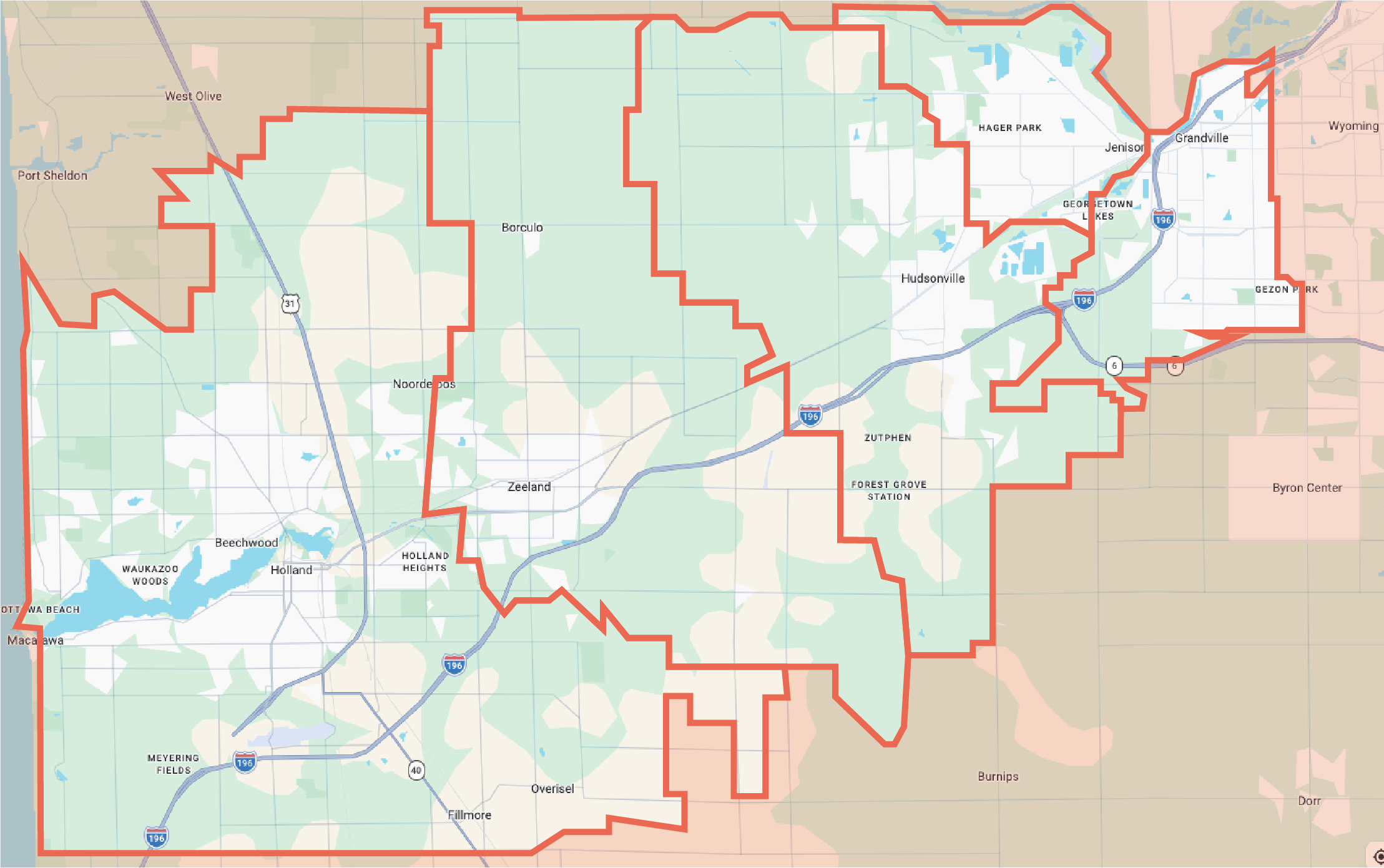 Service Area Map